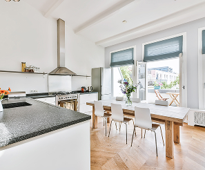 Interior beautiful kitchen elite house