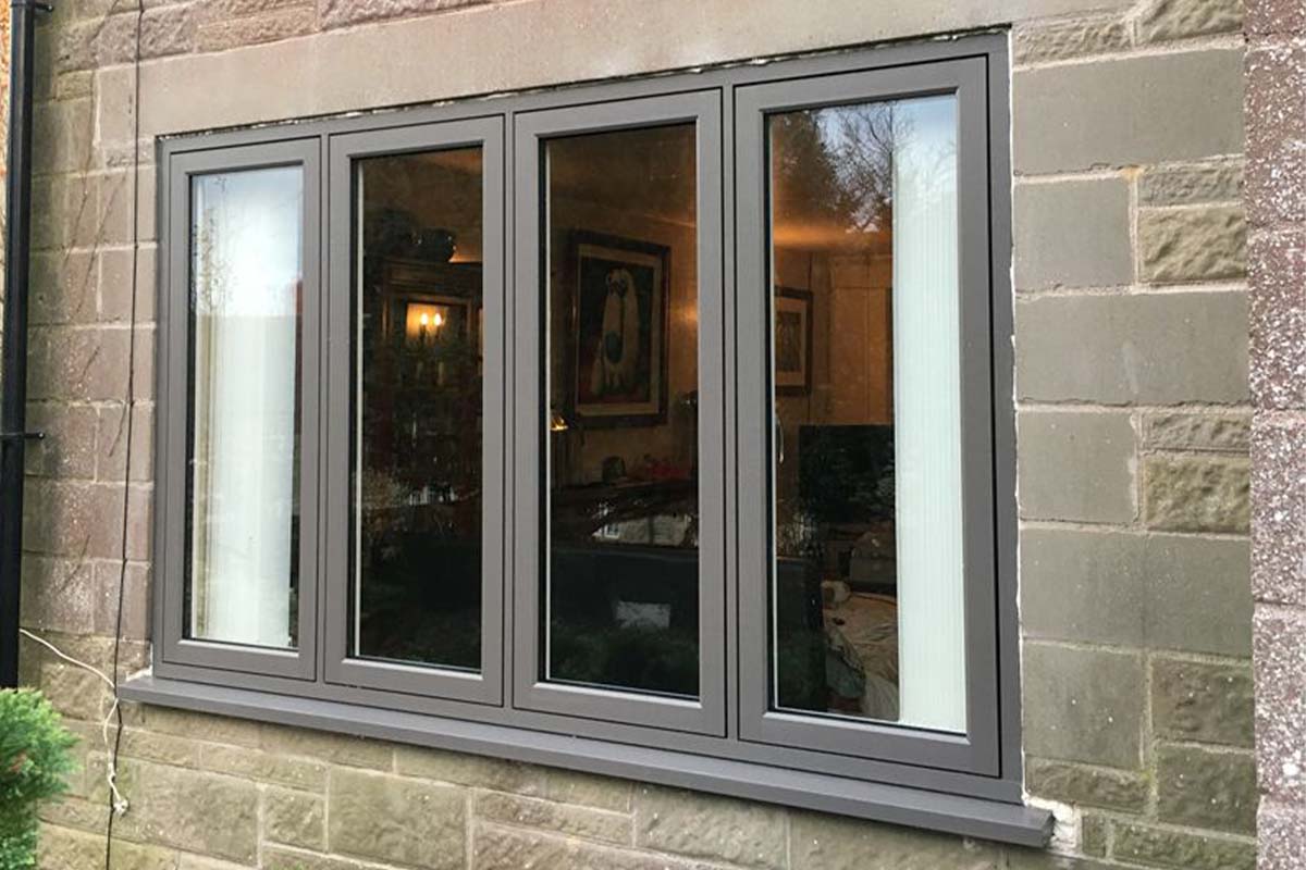 Flush Casement Mid Grey PVC